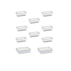 10 Organizadores Multiuso Modular Gavetas Acrílico Cristal