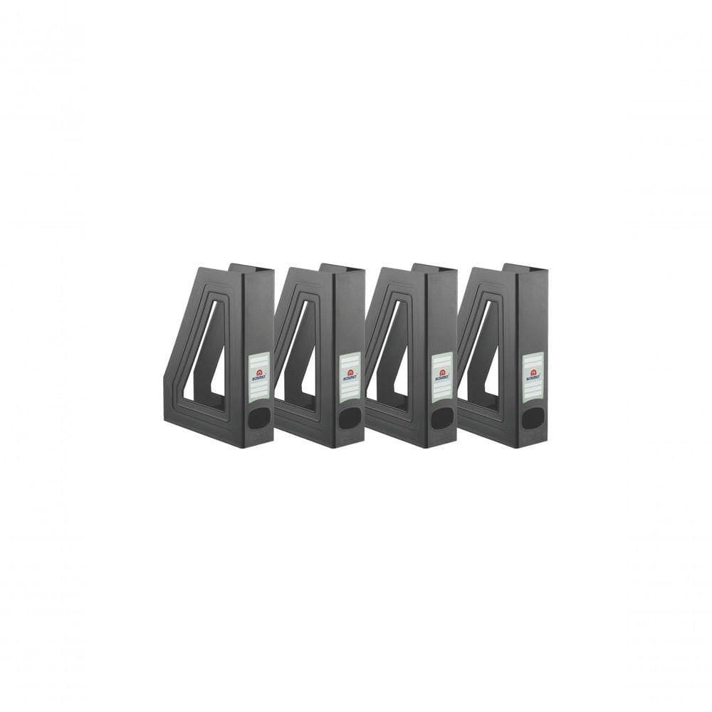 Kit Com 4 Porta Revista Acrimet Classic 278 Preto
