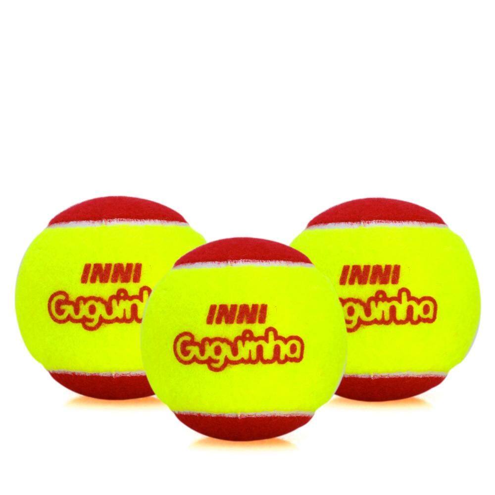 Bola de Tênis Inni Guguinha Stage 3 Vermelha - Pack com 03 Bolas