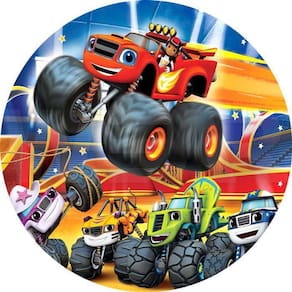 Painel Redondo 3D Sublimado Blaze Monster Frd-2073
