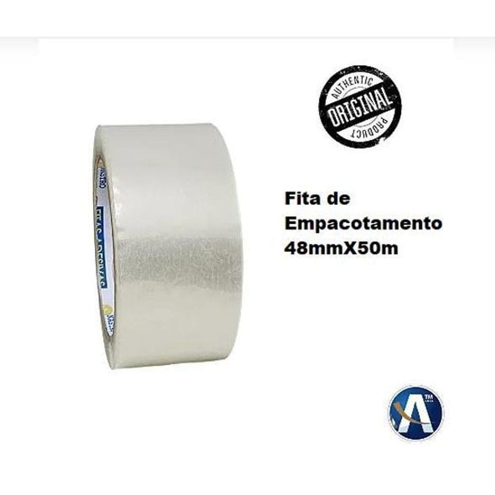 Fita Adesiva Transparente Para Empacotamento 48Mmx50M