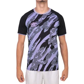 Camiseta Umbro Artillery Preto Lilás E Roxo
