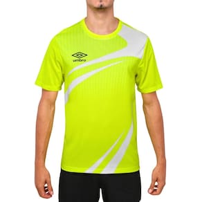 Camiseta Umbro Match Limão E Branca