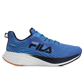 Tênis Fila Racer Curve 2 Azul Preto e Laranja