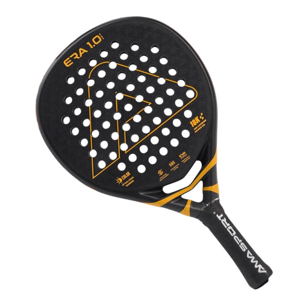Raquete De Padel Ama Sport Era 1.0 Preta E Amarela