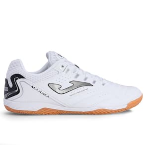 Chuteira Joma Futsal Maxima Branca e Prata