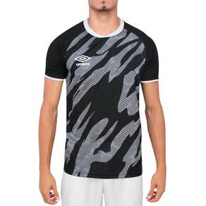 Camiseta Umbro Artillery Preto Branco E Grafite