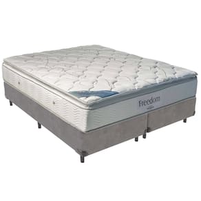Cama Box e Colchão Freedom Molas Ensacadas King Ortobom
