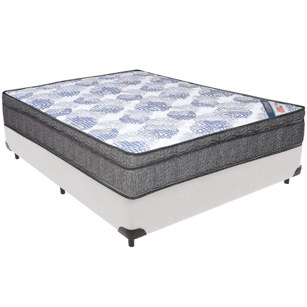 Cama Box e Colchão ISO Molas Ensacadas Viúvo Ortobom