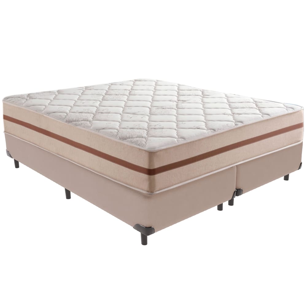 Cama Box e Colchão Classic 22 cm Molas ensacadas Queen Anjos