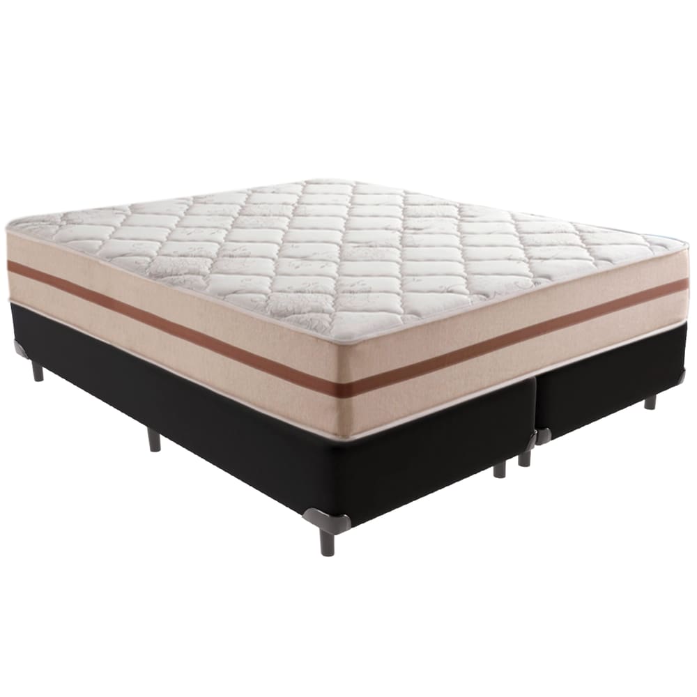 Cama Box e Colchão Classic 26 cm Molas ensacadas Queen Anjos