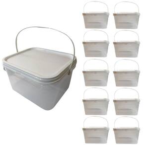 Balde Para Pintura Profissional 2.4 Litros-Kit 10 Pçs