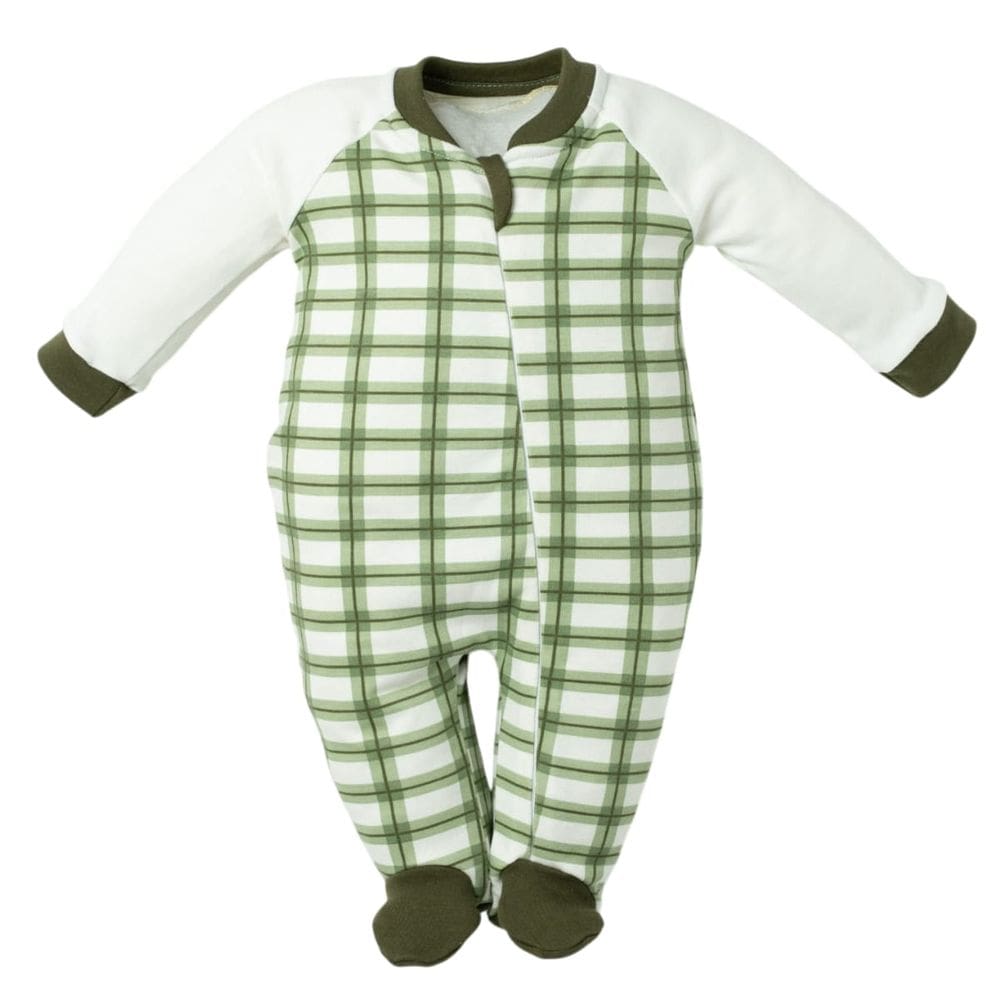 Macacão Longo para Bebê com Zíper Menino Xadrez Camping -Hug