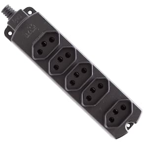 Tomada Barra 5 Posições Régua Extensão 10A 20A Margirius