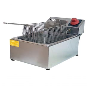 Fritadeira Elétrica De Mesa Fb1d Croydon 3,5l 1 Cuba Inox 110V