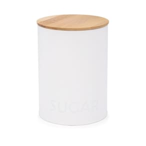 Pote Redondo Para Açúcar Canister Branco 11,3X15,3Cm Brinox