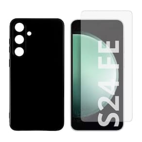 Capa Aveludada + Película De Vidro 3D Para Samsung S24 Fe