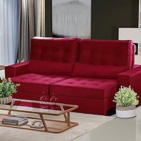 Sofá Curitiba Modular 3 Lugares 2.30 MT Retrátil Reclinável