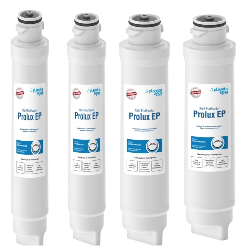 Kit 4 Refil Filtro Para Purificador Electrolux Pe10B E Pe10X