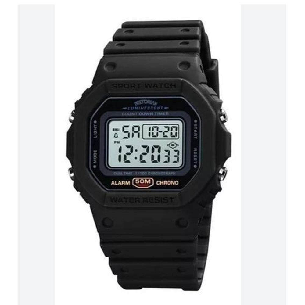 Relógio Umbro Masculino Digital - Borracha - Preto