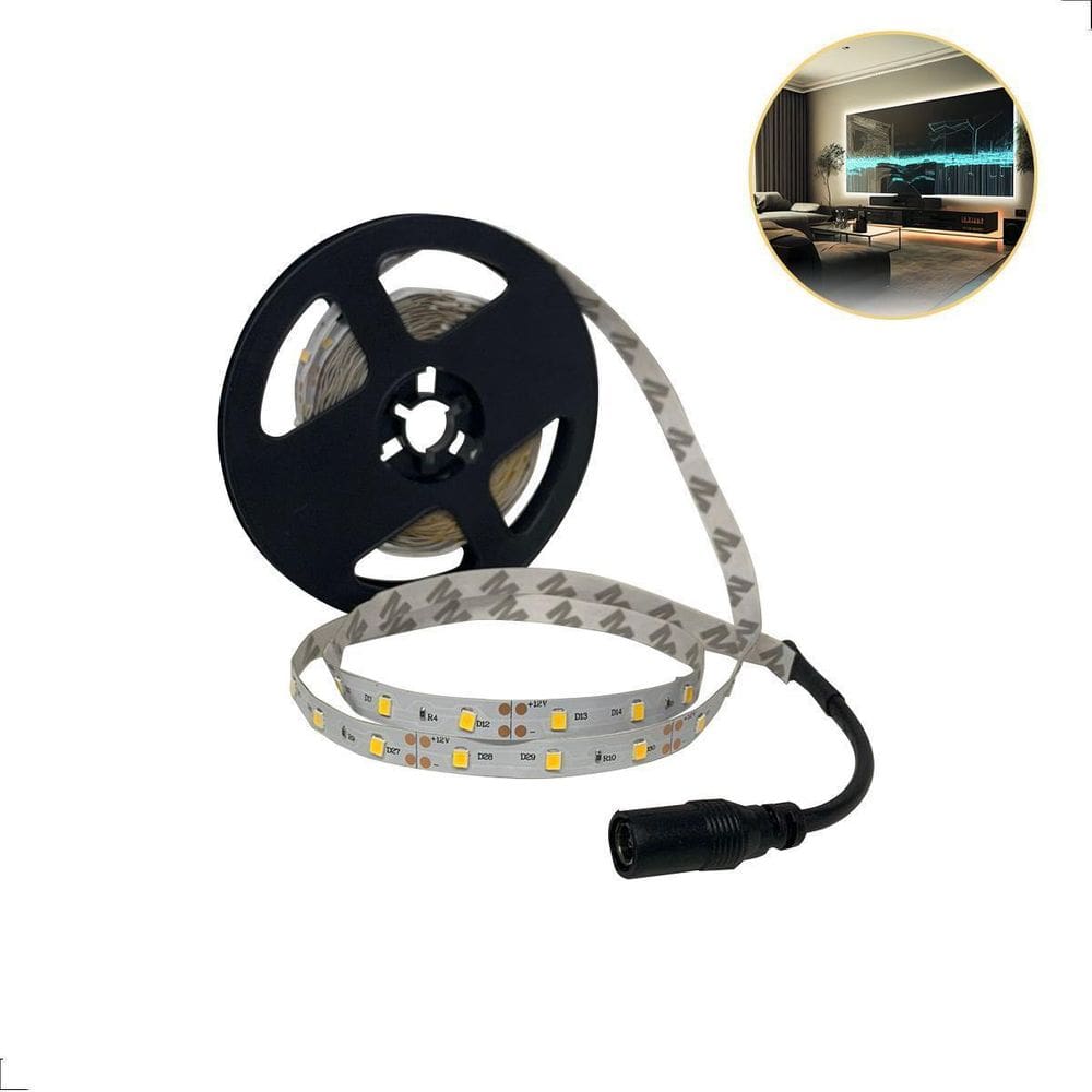 Fita Led Ultra Fina Smd 60 Led`S 5Mts 12V Perfil Led 2835
