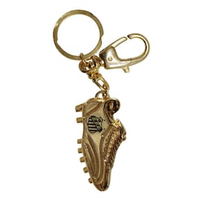Chaveiro Santos Chuteira Metal Dourado Mosquetão Oficial Peixe