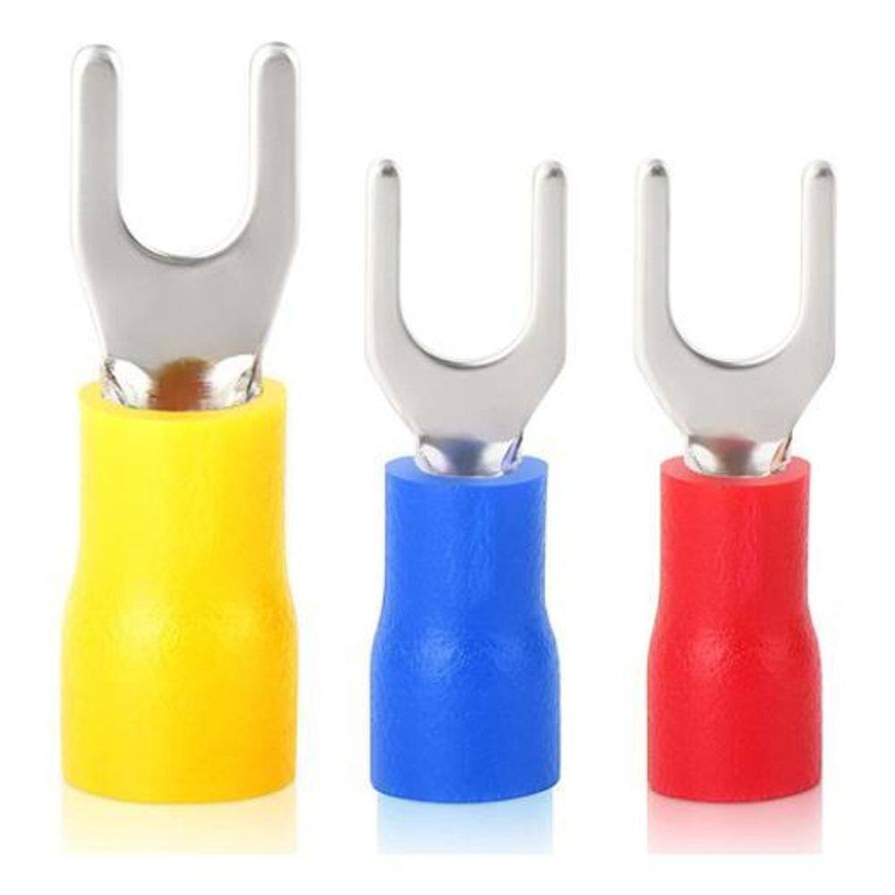 Kit Terminal Elétrico Garfo Forquilha 0,5 A 6,0Mm - 125Pçs
