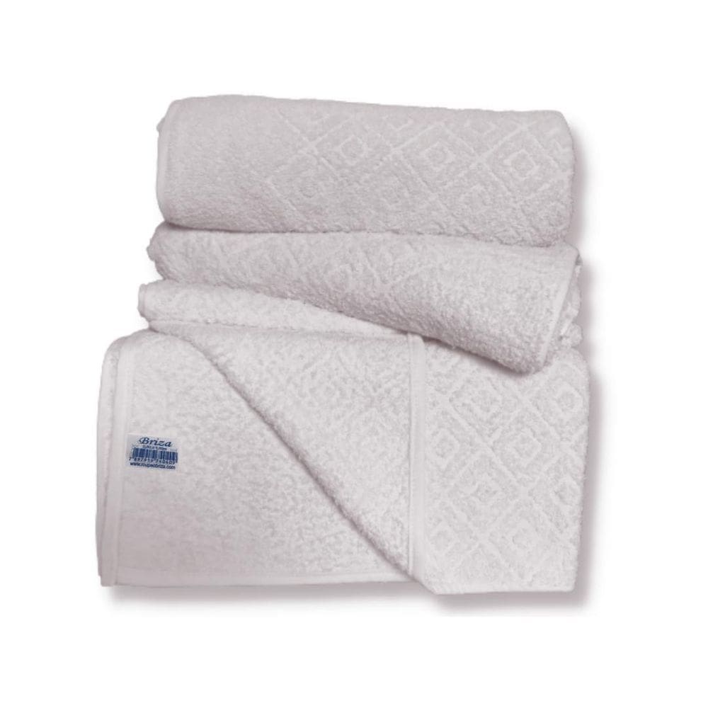 Toalha De Banho Briza Banhão  0,80 X 1,50M  Losango Branca