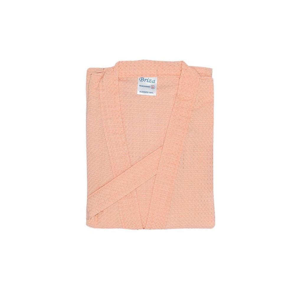 Roupão Piquê 100% Algodão Briza Salmão 5008 Tamanho Gg