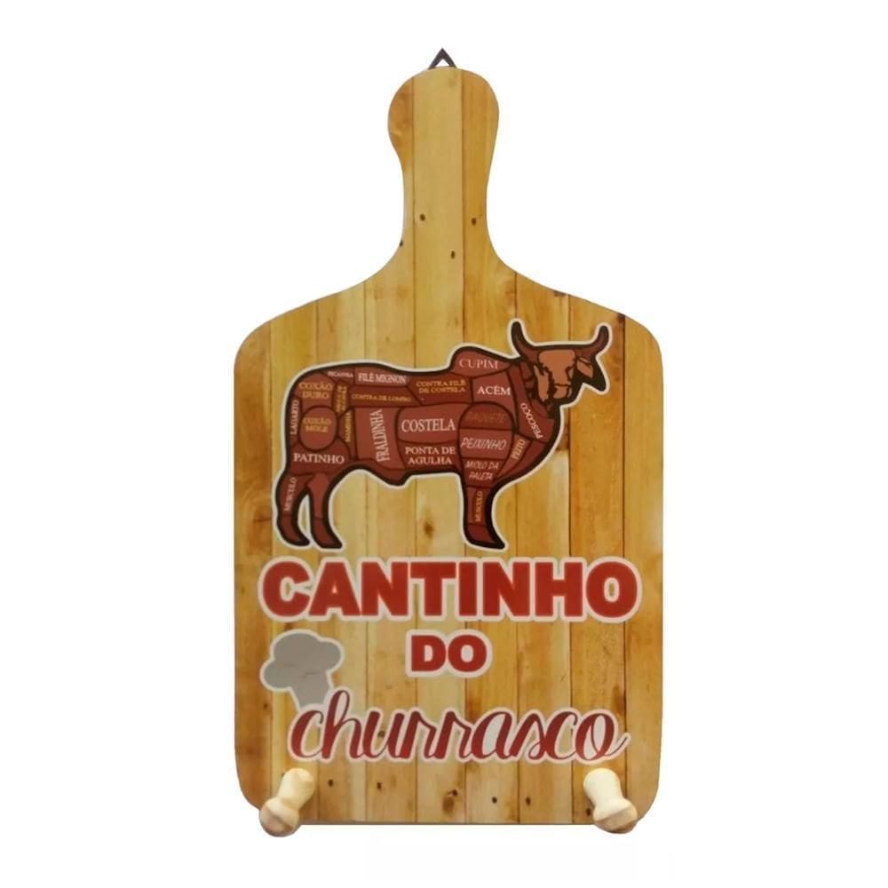 Placa Tábua De Churrasco Porta Pano De Prato Churrasco