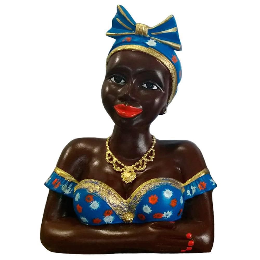 Boneca Namoradeira Grande Com Laço no Cabelo Azul