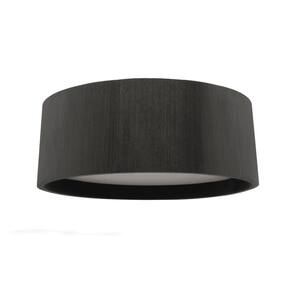 Plafon Wood Redondo 40Cm Preto