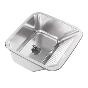 Tanque para Lavanderia em Aço Inox de Embutir 30 Litros Polido GhelPlus Aço Inox