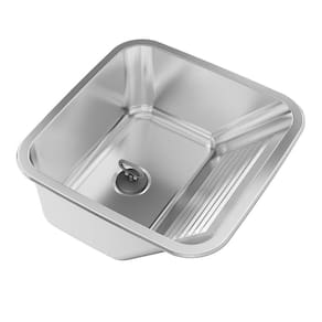 Tanque para Lavanderia em Aço Inox de Embutir 25 Litros Acetinado GhelPlus Aço Inox