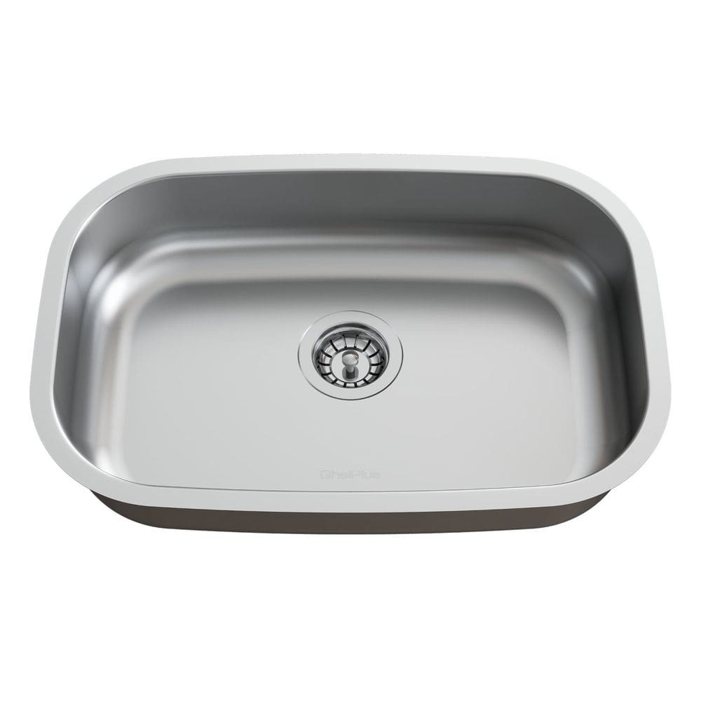 Cuba para Pia de Cozinha em Aço Inox N1 46x30x11cm com Válvula GhelPlus Inox