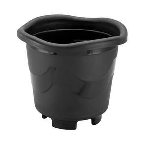 Vaso Redondo Preto Extra G 26L 50X40Cm De De Plastico