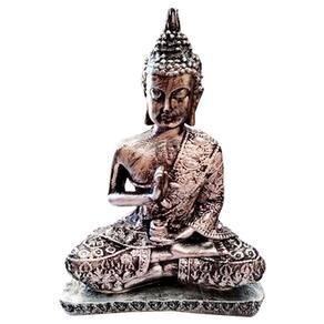 Buda Hindu Iluminado Chakras Feng Shui Decor - Prateado