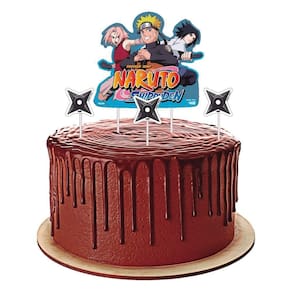 Topo De Bolo Naruto Shippuden - 4 Itens