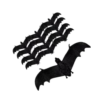 Kit 50 Enfeites Halloween Morcegos De Borracha