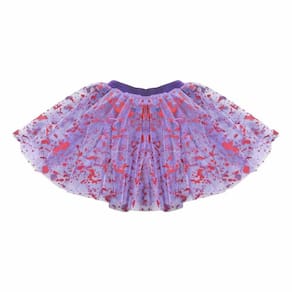 Saia Tule Halloween Roxa Com Sangue - 30cm