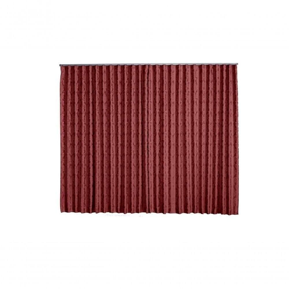 Cortina Jacquard 6,00x2,70 Para Trilho Suíço Azul