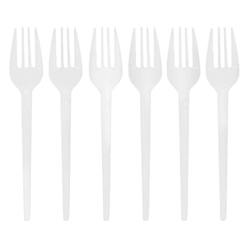 Garfinho Descartável Transparente Para Festas - 50 Unidades