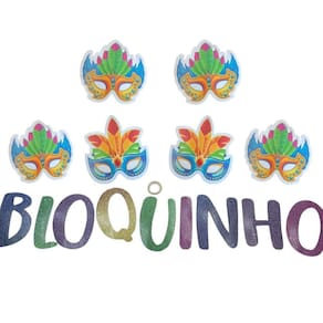 Faixa Decorativa De Papel Bloquinho Carnaval - 12cm X 16cm