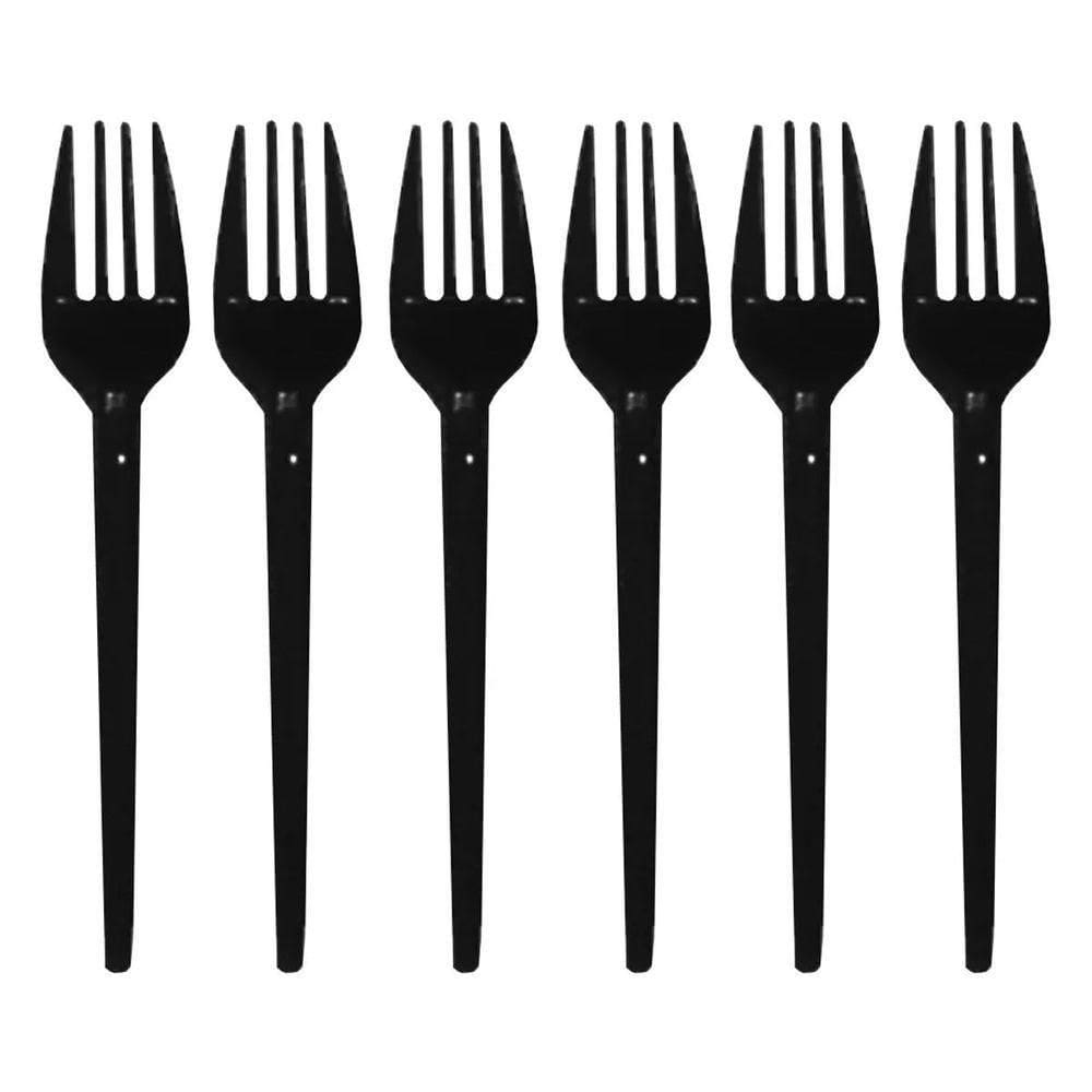 Garfinho Descartável Preto Para Festas- 50 Unidades