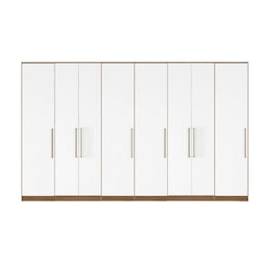 Roupeiro Modulado Irlanda 382m 8 Portas 6 Gavetas - Amendola Touch/ Branco Demóbile