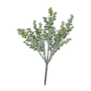 Buquê Flor Artificial Eucalipto Fosco 5 Galhos - 35cm