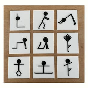 Cards Das Poses Em Acrílico
