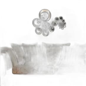 Relógio Decorativo Espelhado Prata Bolas Sala Quarto Cozinha