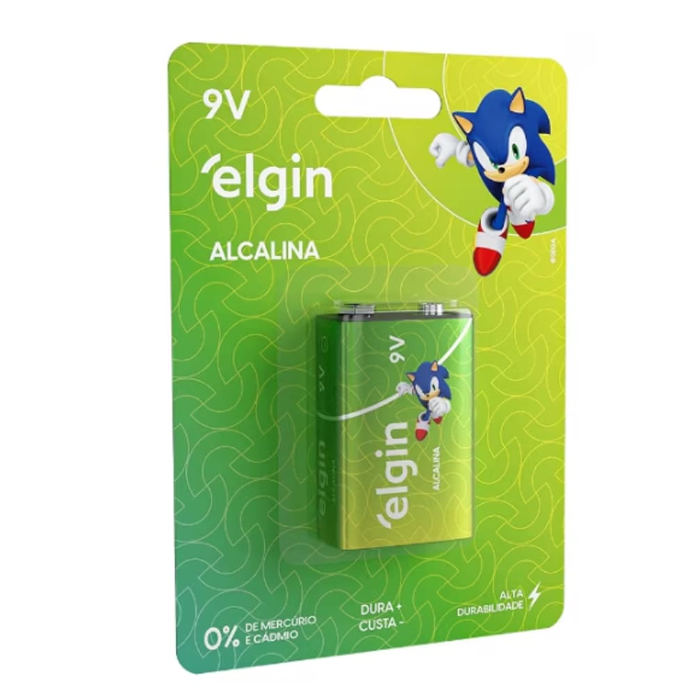 Bateria Alcalina 9V Blister Unitario Sonic
