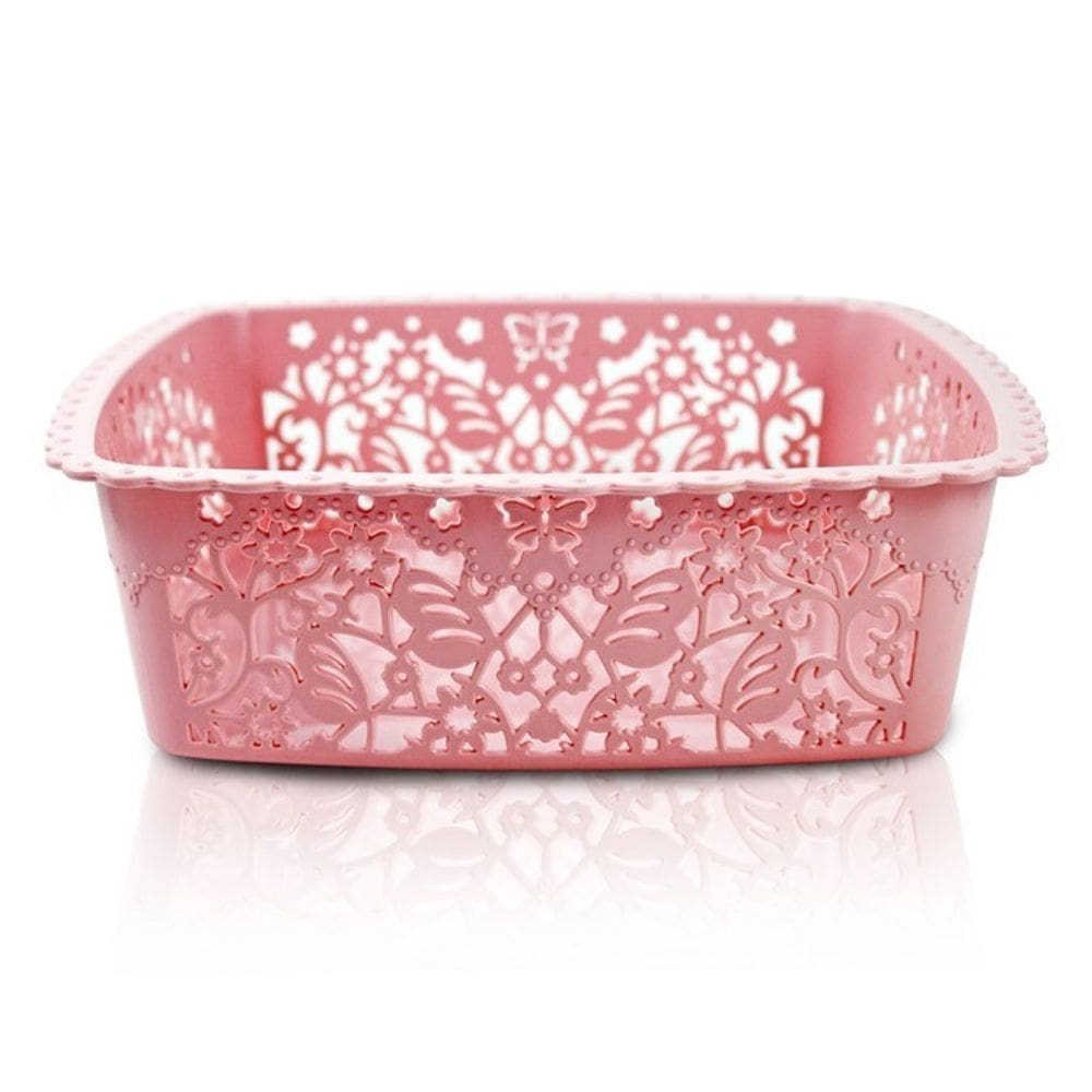 Cesto organizador rosa m coleção lifestyle jacki design